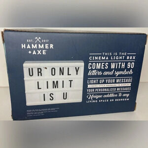 PERSONAL Cinema Lights Sign/Box​​ with Movable Letters! Perfect Fun Gift! NIB!​